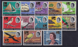 Pitcairn Islands 1967 Bounty, Einheimische Vögel Mi.-Nr. 72-84 Postfrisch ** - Pitcairn Islands