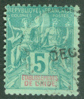 Inde  4 Ob  Avec Une Dent Courte  - Used Stamps