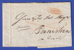 Österreich Geschäftsbrief Mit Ovalstempel V.TRIEST 1831 - ...-1850 Prephilately