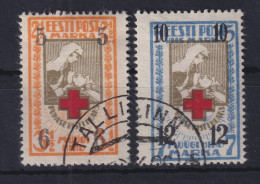 Estland 1926 Rotes Kreuz  Mi.-Nr. 60-61 Gestempelt - Estland