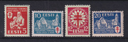 Estland 1933 Tuberkulosebekämpfung Mi.-Nr. 102-105  Postfrisch **  - Estland