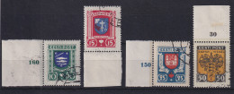 Estland 1936 Gemeinschaftshilfe Stadtwappen Mi.-Nr. 109-112 Gestempelt - Estland