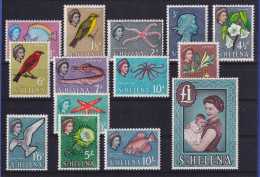 St. Helena 1961 Pflanzen Und Tiere, Queen Elisabeth II. Mi.-Nr. 146-159 ** - St. Helena