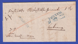 Württemberg Dienstbrief Mit Einzeiler WELZHEIM In Blau 1851 - Other & Unclassified