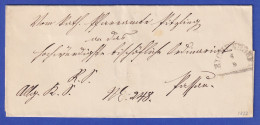 Bayern Kirchlicher Dienstbrief Mit Halbkreis-Stempel BICHENDORF 1877 - Other & Unclassified