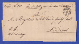 Bayern Dienstbrief Mit Fingerhut-Stempel ALTOETTING 1849 - Other & Unclassified