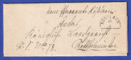 Bayern Dienstbrief Mit Halbkreis-Stempel KÖSTLARN 1872 - Sonstige & Ohne Zuordnung