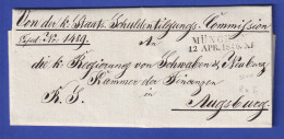 Bayern Dienstbrief Mit Zweizeiler MÜNCHEN 1848 - Otros & Sin Clasificación