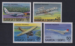 Samoa I Sisifo 1978 Mi.-Nr. 366-369 Postfrisch ** / MNH, Flugzeuge - Samoa