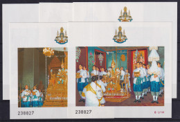 Thailand 1996 Thronjubiläum Mi.-Nr. Blocks 79-83 ** / MNH - Thaïlande