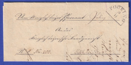 Bayern Kirchlicher Dienstbrief Mit Halbkreis-Stempel POCKING 1866 - Other & Unclassified