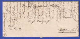 Bayern Dienstbrief Mit Halbkreis-Stempel MALCHING 1866 - Andere & Zonder Classificatie