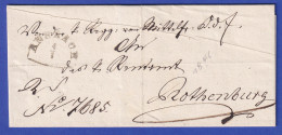 Bayern Dienstbrief Mit Halbkreis-Stempel ANSBACH 1846 - Otros & Sin Clasificación