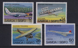 Samoa I Sisifo 1978 Mi.-Nr. 366-369 Postfrisch ** / MNH Flugzeuge - Samoa