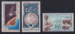 Mauretanien 1966/70 Verschiedene Motive Mi.-Nr. 277, 307, 400 Postfrisch ** - Mauritanie (1960-...)