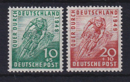 Bizone 1949 Radrennen Quer Durch Deutschland Mi.-Nr. 106-107 Postfrisch ** - Postfris