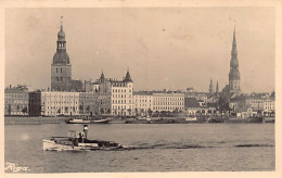Latvia - RIGA - View From The Sea - REAL PHOTO Year 1937 - Publ. A. Grubers  - Lettonie