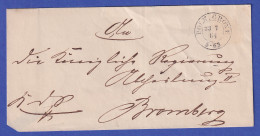 Preußen Brief Mit Zweikreisstempel POLN. CRONE, 1864 - Other & Unclassified
