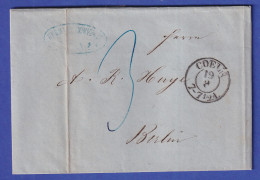 Preußen Brief Mit Zweikreisstempel COELN, 1854 - Andere & Zonder Classificatie