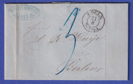Preußen Brief Mit Zweikreisstempel COELN 1854 - Sonstige & Ohne Zuordnung