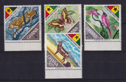 Ghana 1967 Tiere Mi.-Nr. 326-29A Kpl. ** / MNH - Ghana (1957-...)