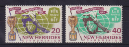 Vanuatu / Neue Hebriden 1966 Fussball WM Mi.-Nr. 232-33 Satz Kpl. ** / MNH - Vanuatu (1980-...)