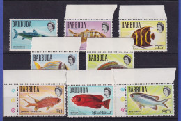 Barbuda 1969 Tropische Fische Mi.-Nr. 21-27 Meist Randstücke Postfrisch ** - Antigua Und Barbuda (1981-...)