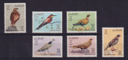 Libyen 1965 Einheimische Vögel Mi.-Nr. 178-183 Postfrisch ** - Libia