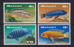 Malawi 1967 Fische Im Malawi-See Mi.-Nr. 68-71 Postfrisch ** - Malawi (1964-...)