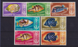 Malediven 1967 Tropische Fische Mi.-Nr. 217-223 Postfrisch ** - Malediven (1965-...)