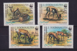 Somalia 1992 Gazellen Mi.-Nr. 436-439 Postfrisch ** - Somalie (1960-...)