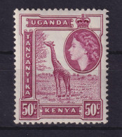 Kenya, Uganda, Tansania 1954 Giraffe Mi.-Nr. 98 Postfrisch ** - Tanzania (1964-...)