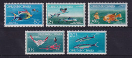 Kolumbien 1966 Tropische Fische Mi.-Nr. 1078-1082 Postfrisch ** - Colombie