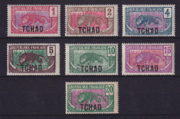 Französisch-Äquatorialafrika Tschad 1922 Lot 7 Werte Mi.-Nr. 1-7 Ungebraucht * - Collections (sans Albums)