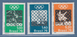 Brasilien 1976 Olympische Sommerspiele Montreal Mi.-Nr. 1529-31 ** - Autres & Non Classés