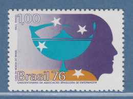 Brasilien 1976 50 Jahre Gesellschaft Für Krankenpflege Symbolik Mi.-Nr. 1553 ** - Autres & Non Classés