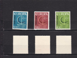 3 Timbres   PORTUGAL EUROPA   N° 993 à 995 Neufs ** CEPT   Année 1966   C.E.P.T.- Ship - Neufs