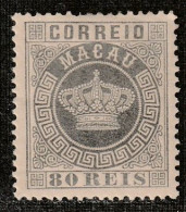 MACAO - N°21 * (1885) 80r Gris - Nuovi