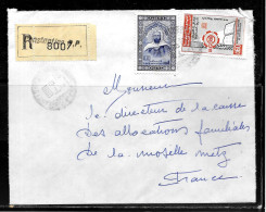 CC258 - ALGERIE - LETTRE RECOMMANDEE DE CONSTANTINE DE 1968 POUR METZ - Algeria (1962-...)