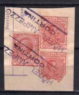 ITALY REVENUE FISCAL TAX STAMPS.  HOTEL CORTINA AMPEZZO PIECE - Fiscales