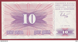 Bosnie -Herzegovine 10 Dinara Du 01/06/1992---UNC---(366) - Bosnia Y Herzegovina