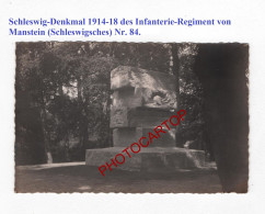 SCHLESWIG-Denkmal 1914-18 Des Infanterie-Regiment Von Manstein Nr. 84.-CARTE PHOTO Allemande-GUERRE 14-18-1 WK-Militaria - Monumenti Ai Caduti