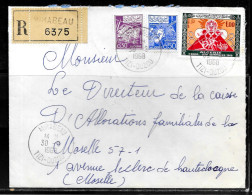 CC256 - ALGERIE - LETTRE RECOMMANDEE DE MIRABEAU TIZI OUZOU DE 1968 POUR METZ - Algeria (1962-...)