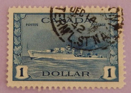 CANADA YT 218 OBLITÉRÉ "DESTROYER IROQUOIS" ANNÉES 1943/1948 - Used Stamps