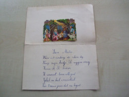 Papier à Lettre Ancien 1941 Avec DECOUPIS TH7ME NOËL - Motif 'Noel'