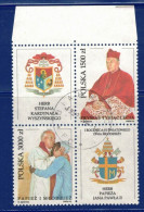 RELIGION - POPE PAPST LE PAPE  PAPA JOHANNES PAULUS II CARDINAL WYSZYNSKI POLAND POLEN 1992 MI 3395 3396 Used - Papes