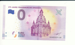 Billet Touristique 0 Euro - 275 JAHRE FRAUENKIRCHE DRESDEN - XEAD - 2018-1 - N° 9138 - Autres & Non Classés