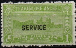 TRAVANCORE 1939-49 SANS GOMME - Travancore