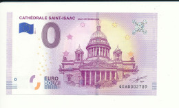 Billet Touristique 0 Euro - CATHÉDRALE SAINT-ISAAC SAINT-PÉTERSBOURG - QEAB - 2018-1 - N° 2789 - Autres & Non Classés