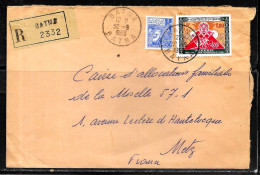 CC252 - ALGERIE - LETTRE RECOMMANDEE DE BATNA DE 1968 POUR METZ - Algeria (1962-...)